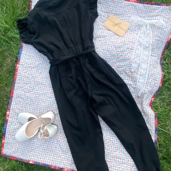 Miou Muse Black Jumpsuit – Size Petite Small – $50 - Picture 3 of 6